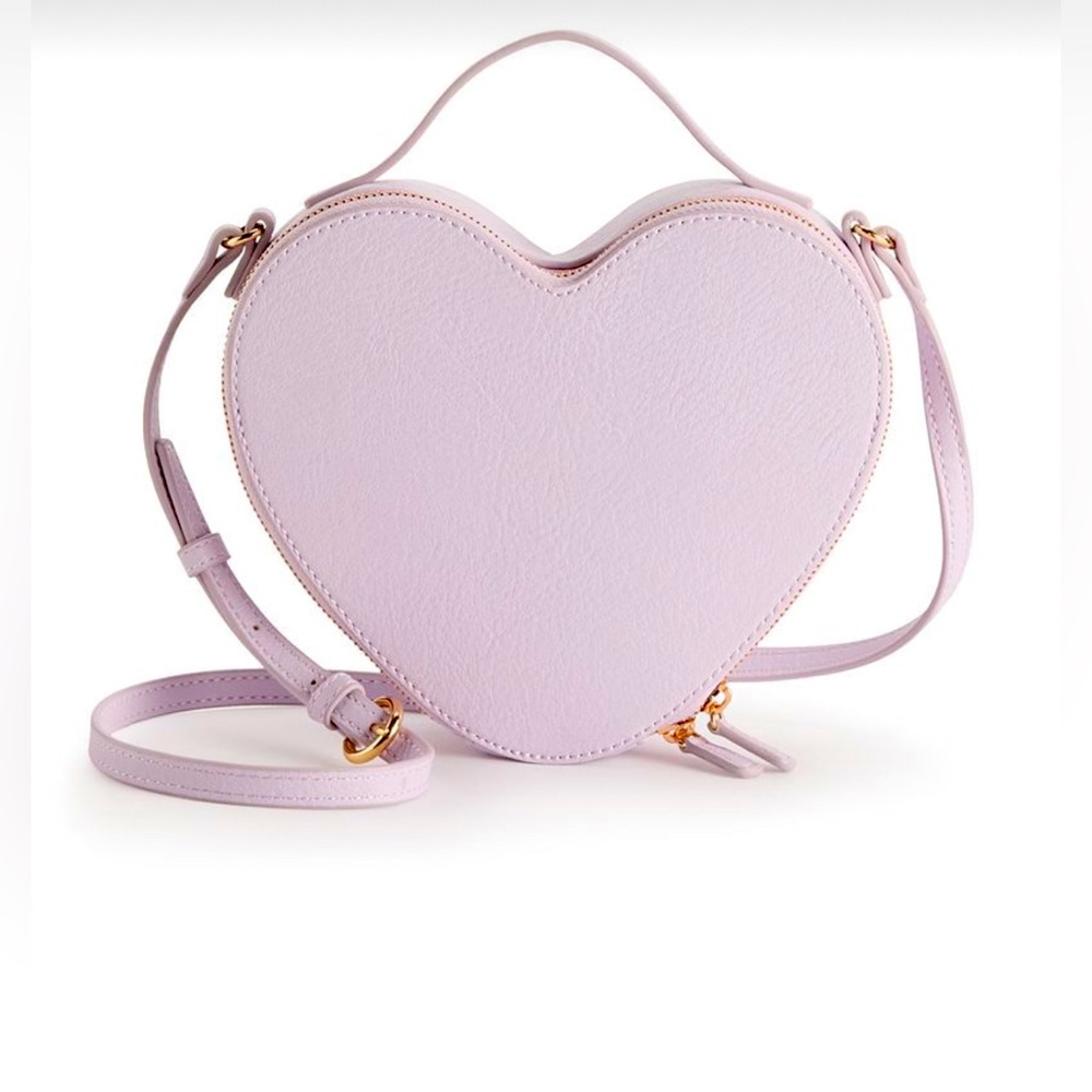 LAUREN CONRAD LAVENDER HEART CROSSBODY